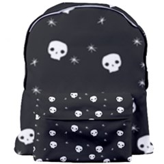 Pattern Skull Stars Halloween Gothic On Black Background Giant Full Print Backpack