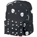 Pattern Skull Stars Halloween Gothic on black background Giant Full Print Backpack View4