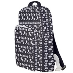 Pattern Skull Bones Halloween Gothic on black background Double Compartment Backpack