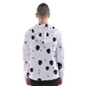 Pattern Skull Stars Handrawn Naive Halloween Gothic black and white Hooded Windbreaker (Men) View2