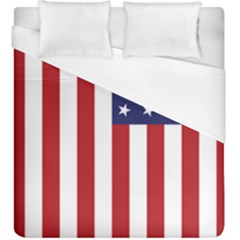 Us Flag Stars And Stripes Maga Duvet Cover (king Size) by snek