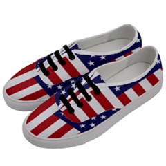 Us Flag Stars And Stripes Maga Men s Classic Low Top Sneakers by snek