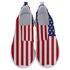 US Flag Stars and Stripes MAGA No Lace Lightweight Shoes