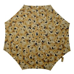 Doge Meme Doggo Kekistan Funny Pattern Hook Handle Umbrellas (large) by snek