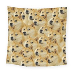 Doge Meme Doggo Kekistan Funny Pattern Square Tapestry (large) by snek