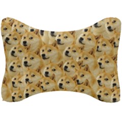 Doge Meme Doggo Kekistan Funny Pattern Seat Head Rest Cushion by snek