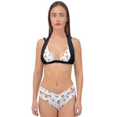 Doge Much Thug Wow Pattern Funny Kekistan Meme Dog White Double Strap Halter Bikini Set by snek