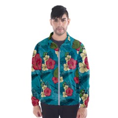 Apu Apustaja And Groyper Pepe The Frog Frens Hawaiian Shirt With Red Hibiscus On Green Background From Kekistan Windbreaker (men) by snek