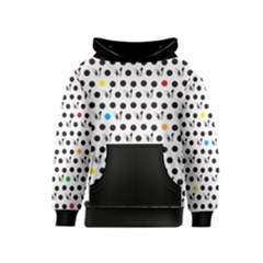 Boston Terrier Dog Pattern With Rainbow And Black Polka Dots Kids  Pullover Hoodie by genx