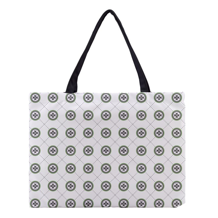 Logo Kekistan Pattern Elegant with lines on white background Medium Tote Bag