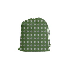 Logo Kekistan Pattern Elegant With Lines On Green Background Drawstring Pouch (small) by snek