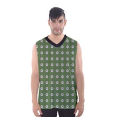 Logo Kekistan Pattern Elegant With Lines On Green Background Men s Basketball Tank Top by snek