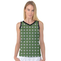 Logo Kekistan Pattern Elegant With Lines On Green Background Women s Basketball Tank Top by snek