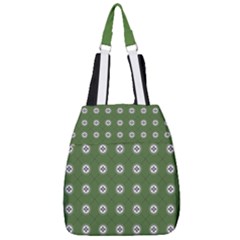 Logo Kekistan Pattern Elegant With Lines On Green Background Center Zip Backpack by snek