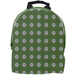 Logo Kekistan Pattern Elegant With Lines On Green Background Mini Full Print Backpack by snek