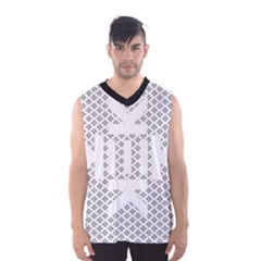 Logo Kek Pattern Black And White Kekistan Men s Basketball Tank Top by snek