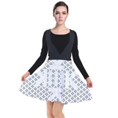 Logo Kek Pattern Black And White Kekistan Plunge Pinafore Dress by snek