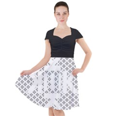 Logo Kek Pattern Black And White Kekistan Cap Sleeve Midi Dress by snek