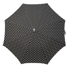 Logo Kek Pattern Black And White Kekistan Black Background Straight Umbrellas by snek