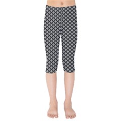 Logo Kek Pattern Black And White Kekistan Black Background Kids  Capri Leggings  by snek