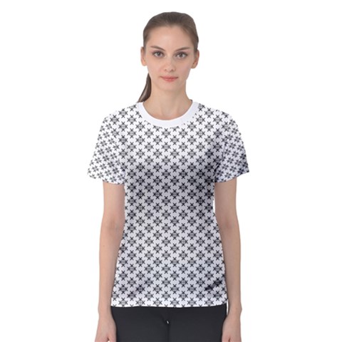 Logo Kek Pattern Black And White Kekistan White Background Women s Sport Mesh Tee by snek