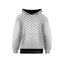 Logo Kek Pattern Black and White Kekistan white background Kids  Pullover Hoodie