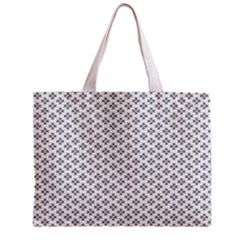 Logo Kek Pattern Black And White Kekistan White Background Zipper Mini Tote Bag by snek