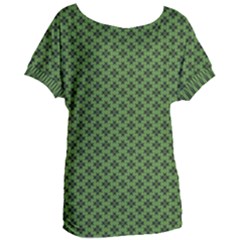 Logo Kek Pattern Black And Kekistan Green Background Women s Oversized Tee by snek