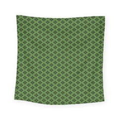 Logo Kek Pattern Black And Kekistan Green Background Square Tapestry (small) by snek