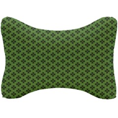 Logo Kek Pattern Black And Kekistan Green Background Seat Head Rest Cushion by snek