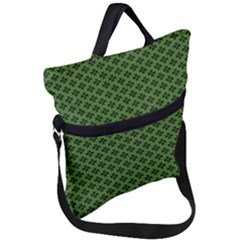 Logo Kek Pattern Black And Kekistan Green Background Fold Over Handle Tote Bag by snek