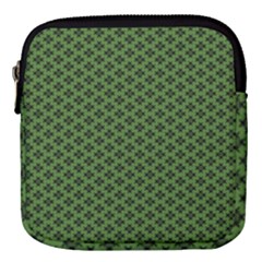 Logo Kek Pattern Black And Kekistan Green Background Mini Square Pouch by snek