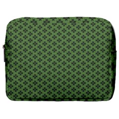 Logo Kek Pattern Black And Kekistan Green Background Make Up Pouch (large) by snek