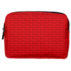 Maga Make America Great Again Usa Pattern Red Make Up Pouch (medium) by snek