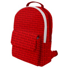 Maga Make America Great Again Usa Pattern Red Flap Pocket Backpack (small) by snek