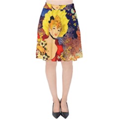 Jules Chéret Velvet High Waist Skirt by ArtworkByPatrick