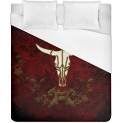 Awesome Cow Skeleton Duvet Cover (california King Size) by FantasyWorld7