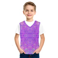 Hot Pink And Purple Abstract Branch Pattern Kids  Sportswear