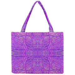 Hot Pink And Purple Abstract Branch Pattern Mini Tote Bag by myrubiogarden