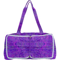 Hot Pink And Purple Abstract Branch Pattern Multi Function Bag by myrubiogarden