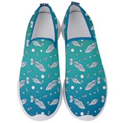 Under The Sea Paisley Pattern Men s Slip On Sneakers