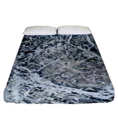 Marble Pattern Fitted Sheet (king Size)