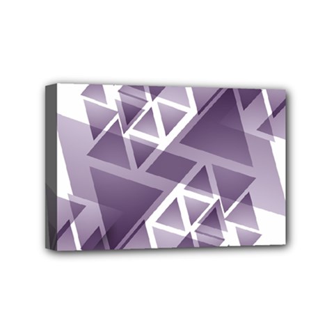 Geometry Triangle Abstract Mini Canvas 6  X 4  (stretched)