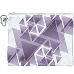 Geometry Triangle Abstract Canvas Cosmetic Bag (XXXL)