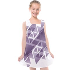 Geometry Triangle Abstract Kids  Cross Back Dress