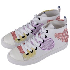 Geometry Euclidean Vector Women s Mid-top Canvas Sneakers