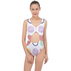 Geometry Euclidean Vector Center Cut Out Swimsuit by Alisyart