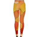 Background Pattern Orange Mosaic Inside Out Leggings View2