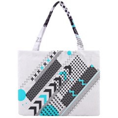 Green Geometric Abstract Mini Tote Bag by Mariart