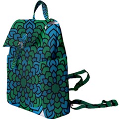 Green Blue Mandala Vector Buckle Everyday Backpack